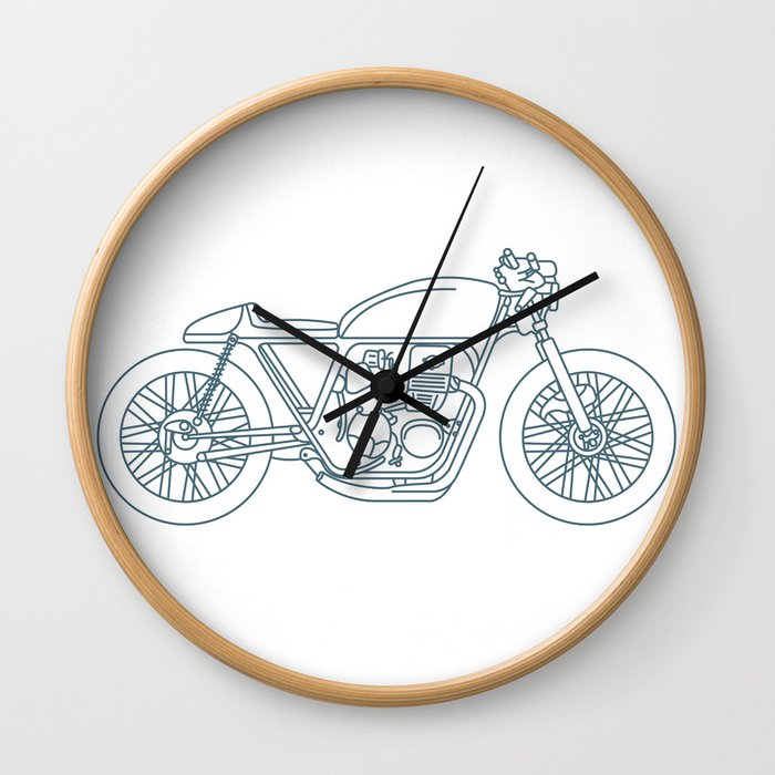 Cafe Racer 1 Wall Clock