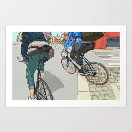 City traveller Art Print