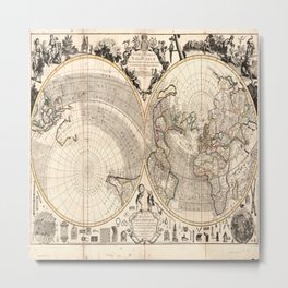 World maps - Mapa Mundi - Price, Charles, 1679?-1733, cartographer. Metal Print | Planet, Worldmapdigital, Vintageworldmap, Mapoftheworld, Oldworldmap, Mapdownload, Mapamundi, World, Weltkarte, Geography 