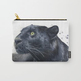 Black Panther Leopard Jaguar Watercolor Carry-All Pouch | Catpainting, Bigcatart, Watercolor, Pantherart, Blackpanther, Drawing, Jaguar, Painting, Bigcat, Blackjaguar 