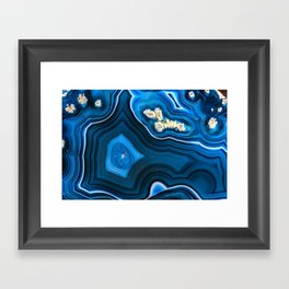 Blue agate 3046 Framed Art Print