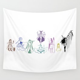 'Welcome to the Mighty Nein!' (Veth version) Wall Tapestry