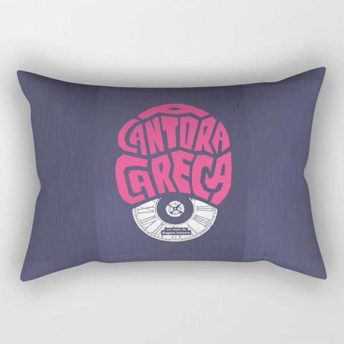 A Cantora Careca (La Cantatrice chauve) Rectangular Pillow