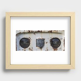 Rusty tractor Recessed Framed Print