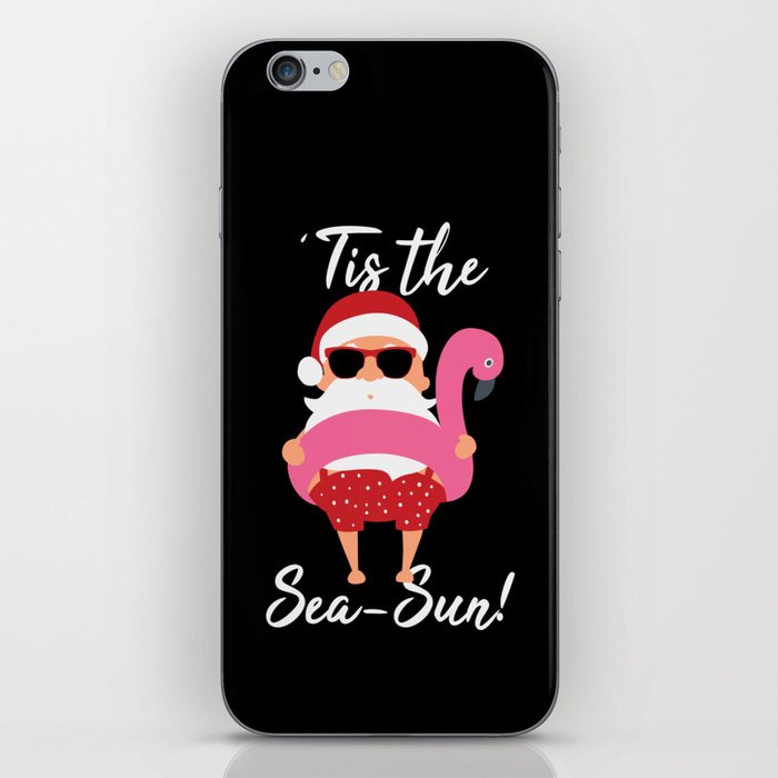 Tis The Sea Sun Funny Christmas In July iPhone Skin