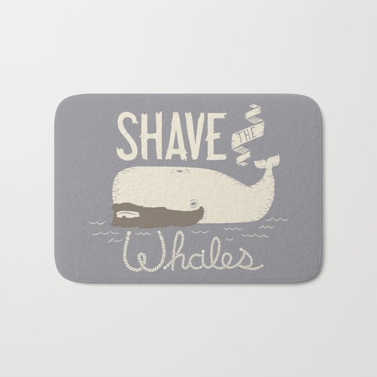 Shave the Whales Bath Mat