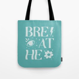 Breathe blue Tote Bag