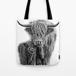 Highland Cow and The Baby Tote Bag
