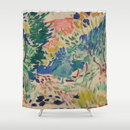 Landscape at Collioure by Henri Matisse Shower Curtain