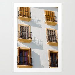 Travel photography Ibiza "Rainbow Windows" | Fine Art Photo Print | Modern wall art | Pastel poster Spain Art Print Art Print