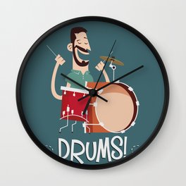 Drums! Wall Clock
