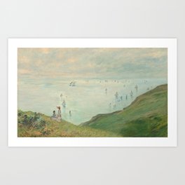 Cliffs at Pourville by Claude Monet, 1882 Art Print