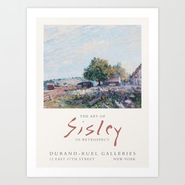 Alfred Sisley Art Exhibition Art Print
