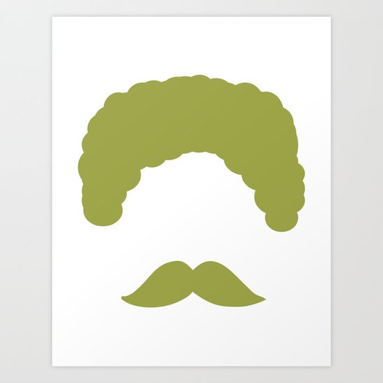 Moustache2 Art Print