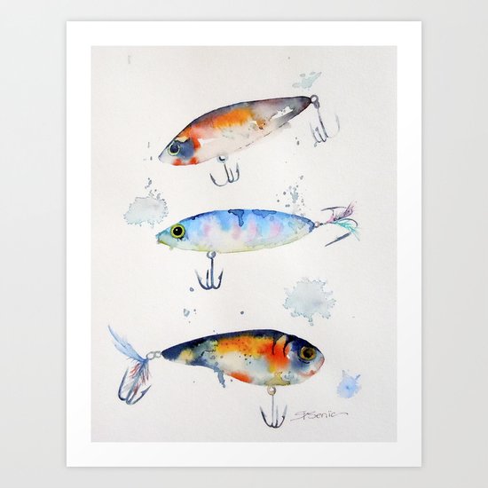 Fishing is Fly No1 Art Print