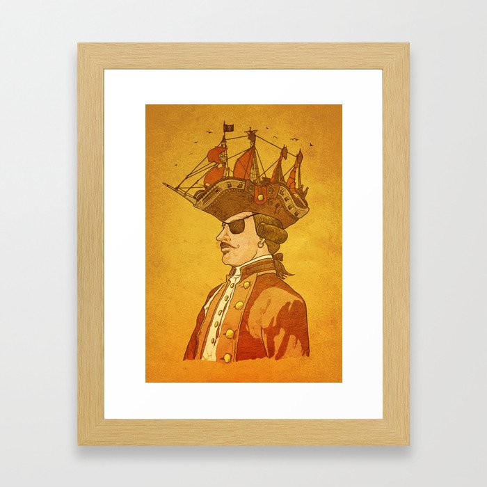 The Pirate's Head Framed Art Print