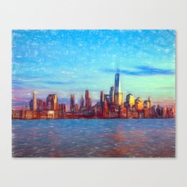 Hoboken Skyline Canvas Print
