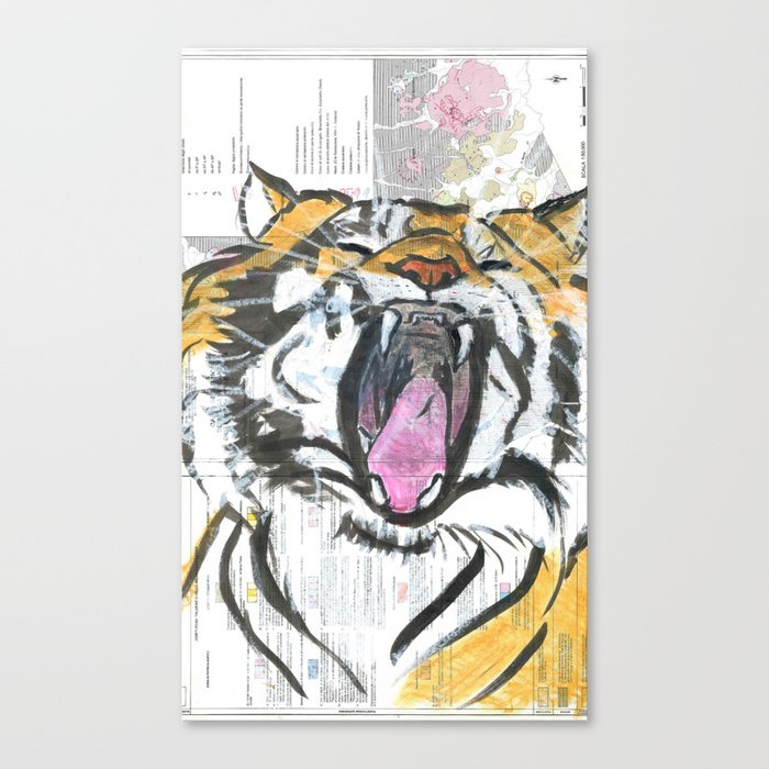the power of the tiger Canvas Print
