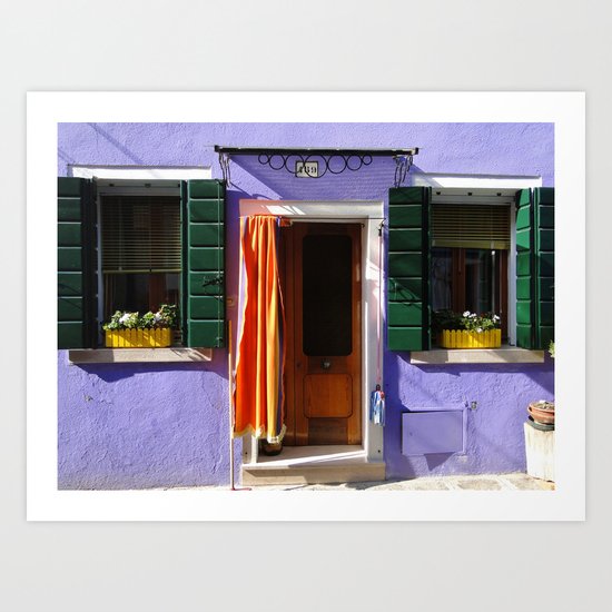 Green Shutters 2 Art Print