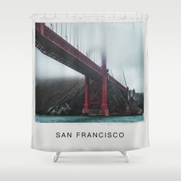 San Francisco Golden Gate Bridge Shower Curtain