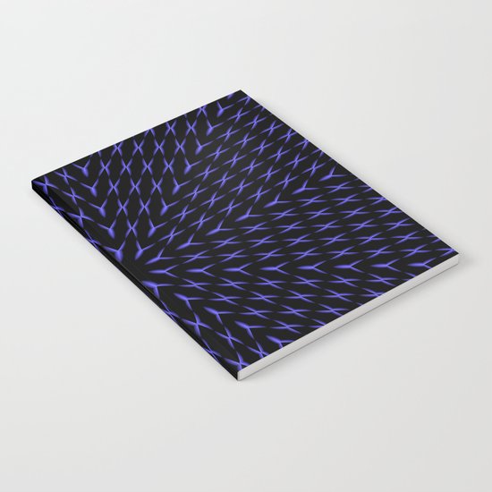 PCT2 Fractal in Brilliant Blue Notebook