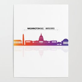 Washington D.C. Capital Of The U.S.A. Poster