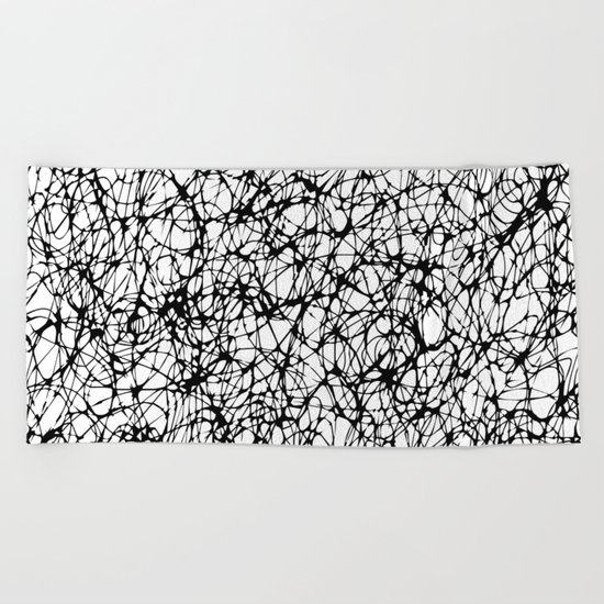 are you nervous? Beach Towel