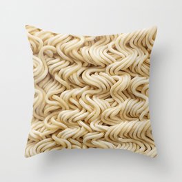 Instant Ramen Noodle Pattern Throw Pillow