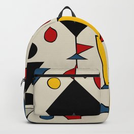 Miniature Circus Backpack | Drawing, Digital, Cubist, Modern, Primarycolors, Shapes, Geometric 