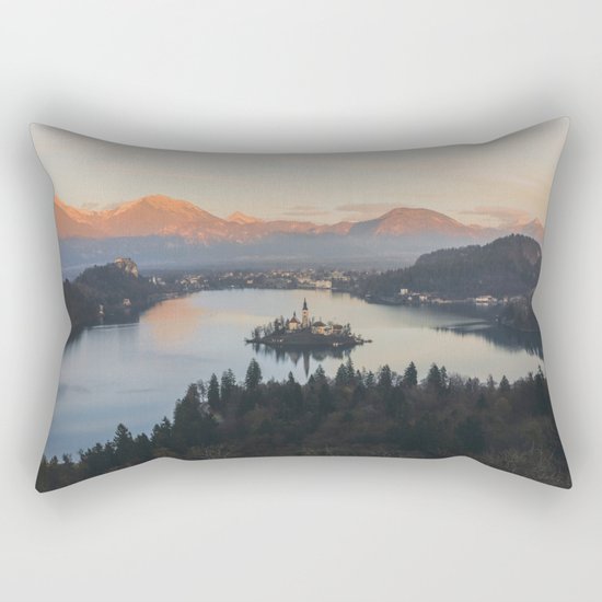 Lake Bled, Slovenia II Rectangular Pillow