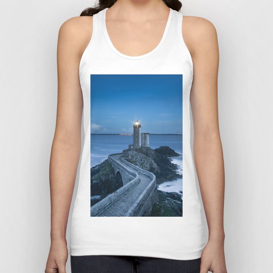 Lighthouse blue Unisex Tank Top