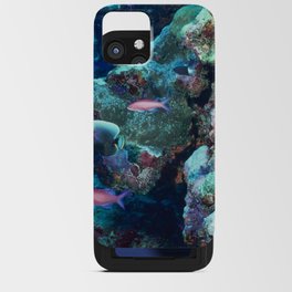 Fishes Swimming in Coral Reef iPhone Card Case