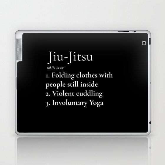 Jiu-Jitsu Definition Black Laptop & iPad Skin