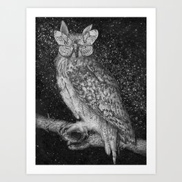 Camouflage and Stars Art Print