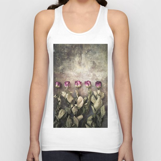 Five dried roses Unisex Tank Top