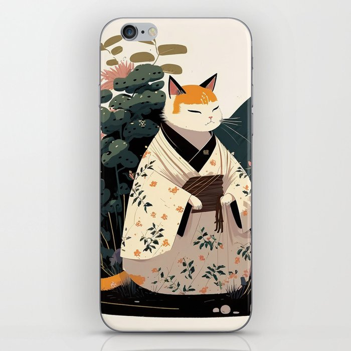 japan traditional kimono iPhone Skin