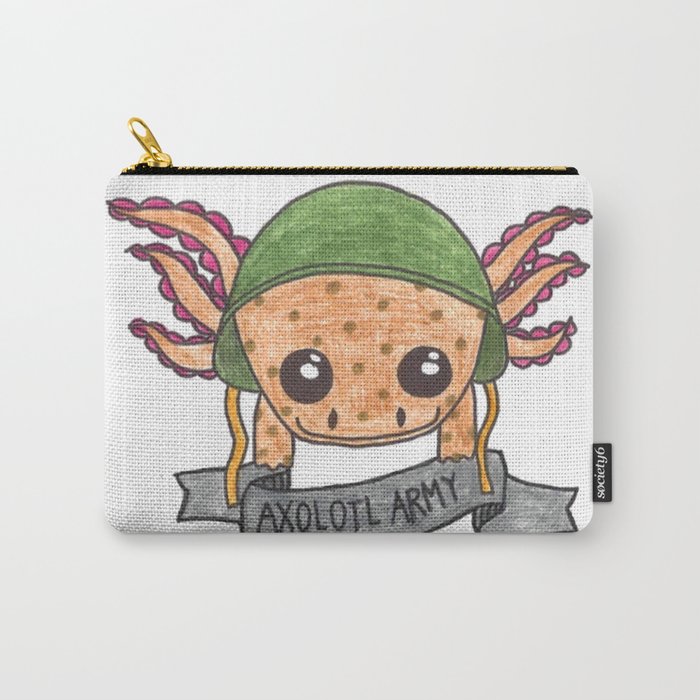 Copper Axolotl Carry-All Pouch