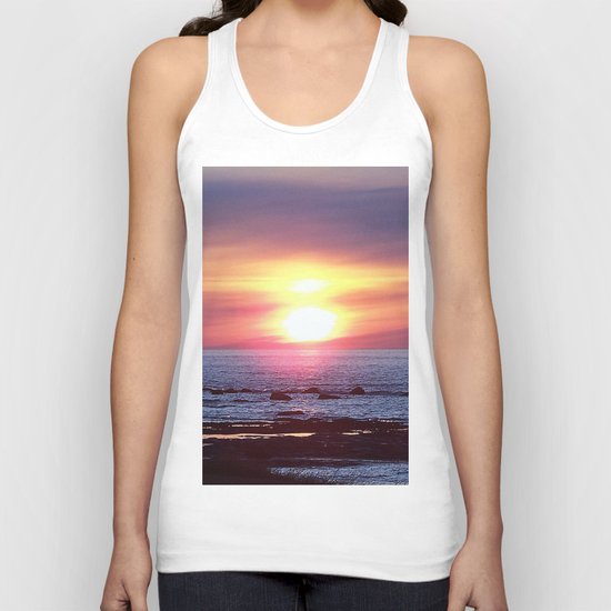 Double Sun Sunset Unisex Tank Top