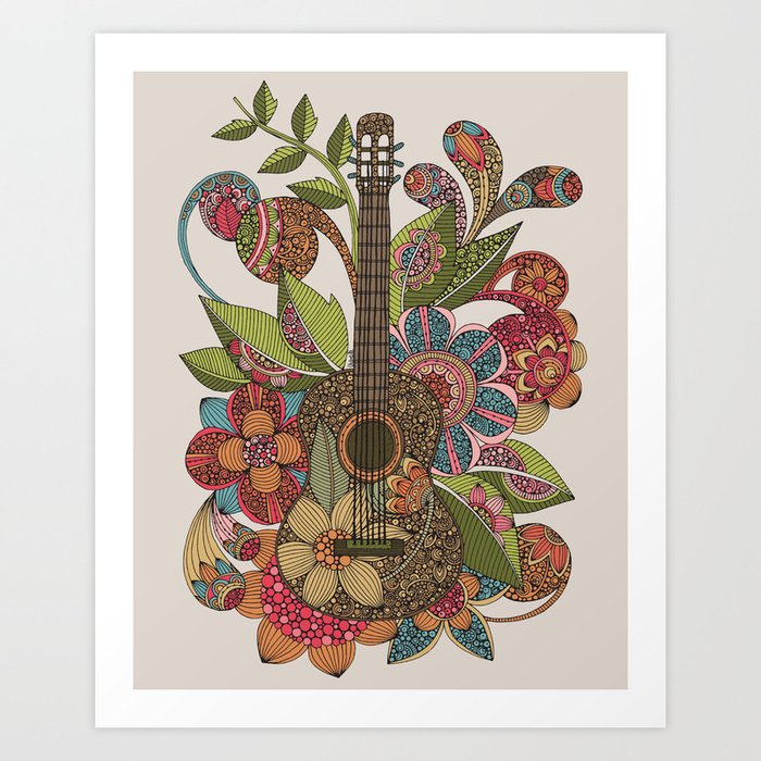 Ever Guitar Art Print