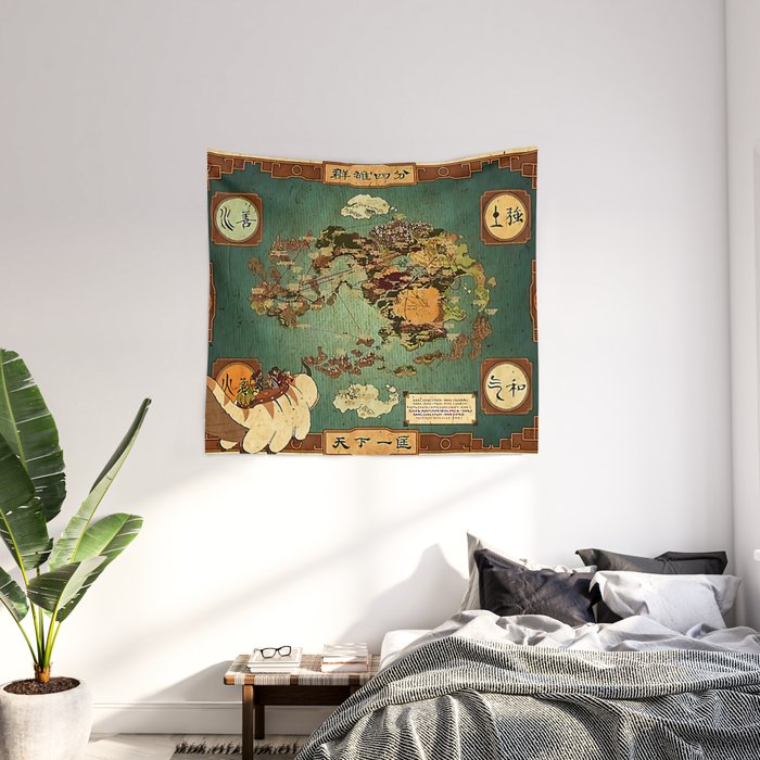Avatar the last airbender map tapestry store