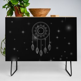 Mystic space dreamcatcher with stars Credenza