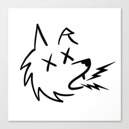 Wolf and Ink Canvas Print