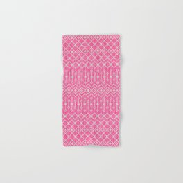 Bohemian Pink Elegance: Vintage Handmade Moroccan Fabric Style Artistry Hand & Bath Towel
