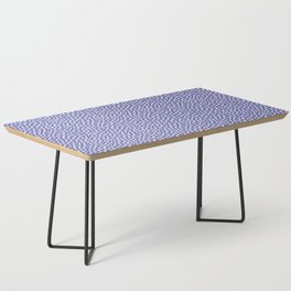 Small Tiny Purple and White Polka Dots Coffee Table