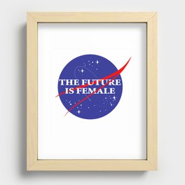NASA The Future Is Female Recessed Framed Print