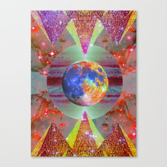 ☪elestial Pyramids Canvas Print
