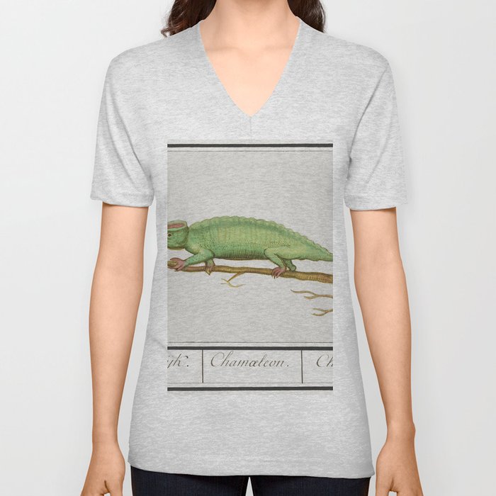 Chameleon, Chamaeleonidae V Neck T Shirt