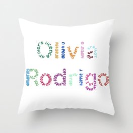 Olivia Rodrigo name art Throw Pillow