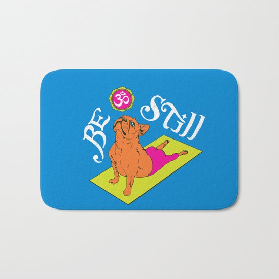 Be Still Frenchie Bath Mat