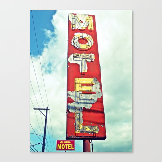 South Tacoma motel sign Canvas Print